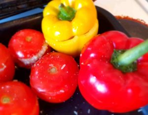 Stuffed Tomatoes and Peppers